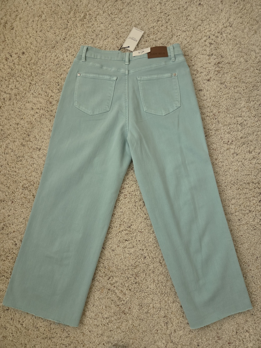 NWT Judy Blue Garment Dyed Raw Hen Wide Leg Jeans Size 29 - Picture 3 of 5